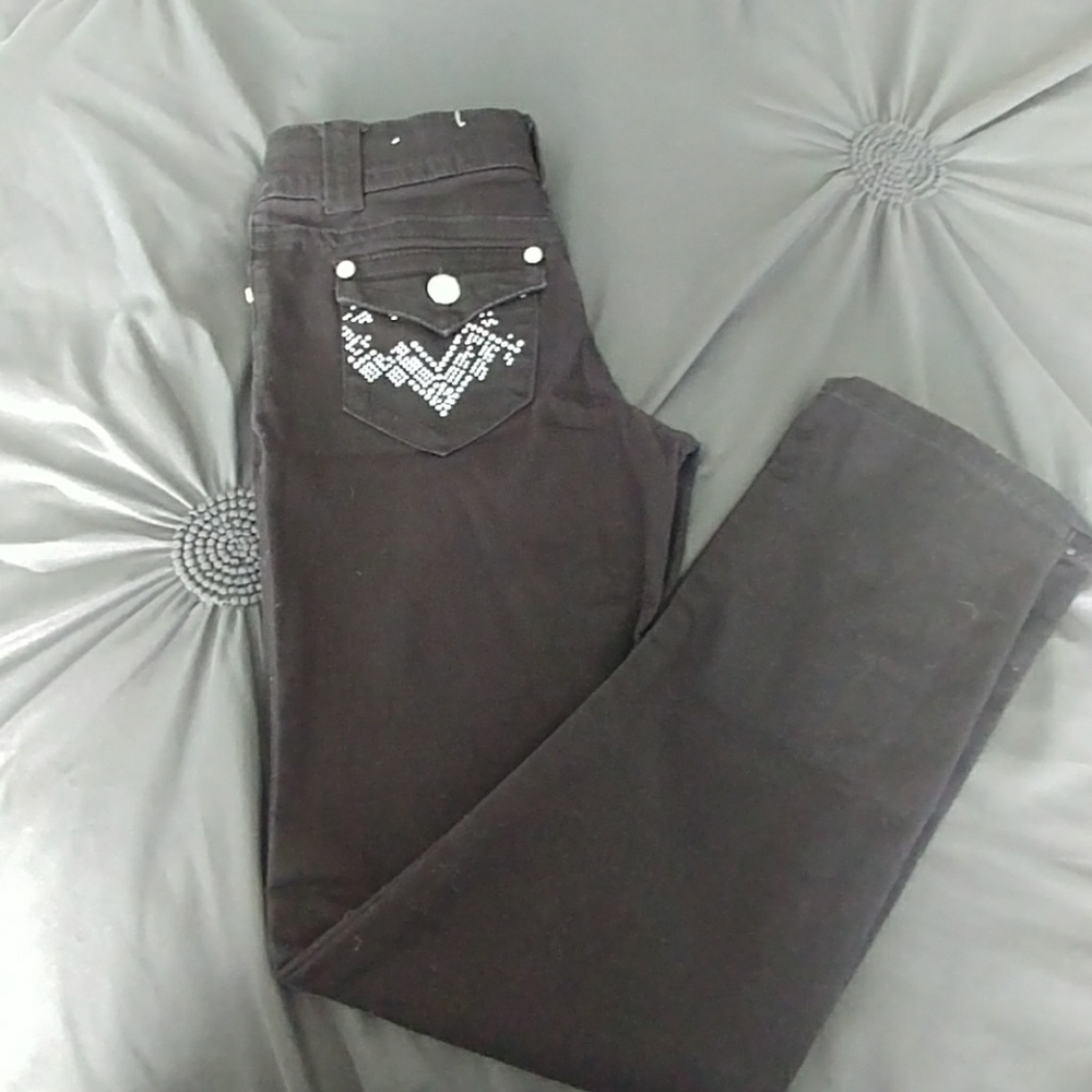 Black studded pants - 10 Girls